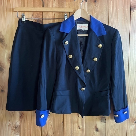 Byblos Italy Vogue 90s skirt suit - Picture 1 of 7